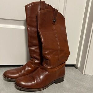 Frye Brown Leather Riding Boots